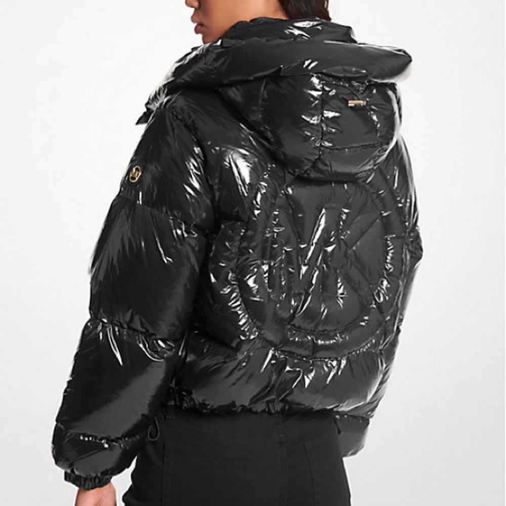 Black Michael Kors Puffy Coat NWT - Picture 2 of 9